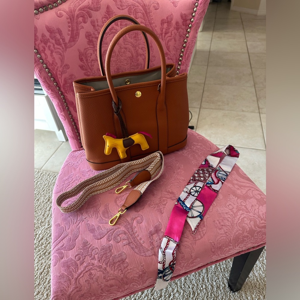 Brown Garden Purse Tote NWOT